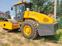Compacteur de sol à tambour unique d'occasion, rouleau vibratoire de 26 tonnes pour travaux de construction routière