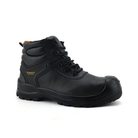 Chaussures de sécurité certifiées S3 Dinggu BSD006, dessus en cuir véritable, semelle extérieure en PU durable, embout en acier anti-écrasement, semelle intermédiaire anti-perforation