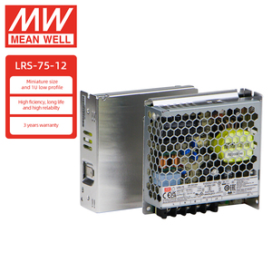 Meanwell LRS-75-12 75W 6A 220V <span class=keywords><strong>AC</strong></span>เอาต์พุต12V DCแหล่งจ่ายไฟสำหรับLED Strip Light - Product Image 1