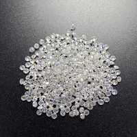 Moissanite en vrac de 0,9 mm à 2,8 mm, 1 carat/sac, blanc rond, 2 mm, 0,03 carats, taille diamant, pierre précieuse en vrac