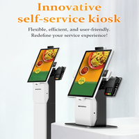 Máquina de Pedidos de Autoservicio, Máquina de Pago con Soporte para Escaneo de Código QR, Pago Facial NFC y Función de Impresión