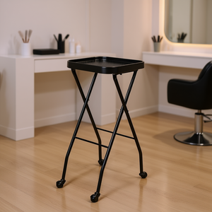 Chariot de Salon Pliable en Métal à 4 Roues pour Salon de Beauté - Product Image 2