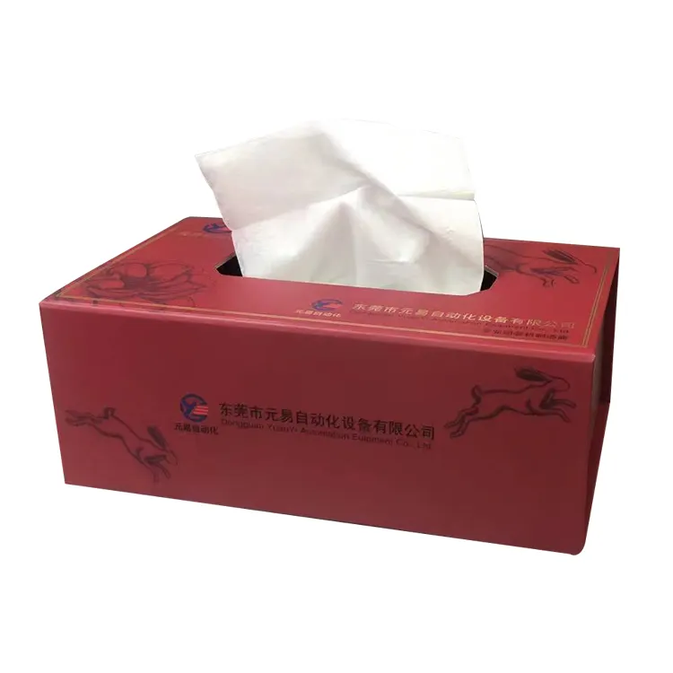 Eco-friendly folded paper board box for household/ automotive tissue box cheap hot sale