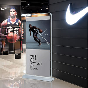 Heavy Duty basis besi kustom bingkai pintu Logo Poster berdiri dalam ruang luar ruangan promosi Display - Product Image 4