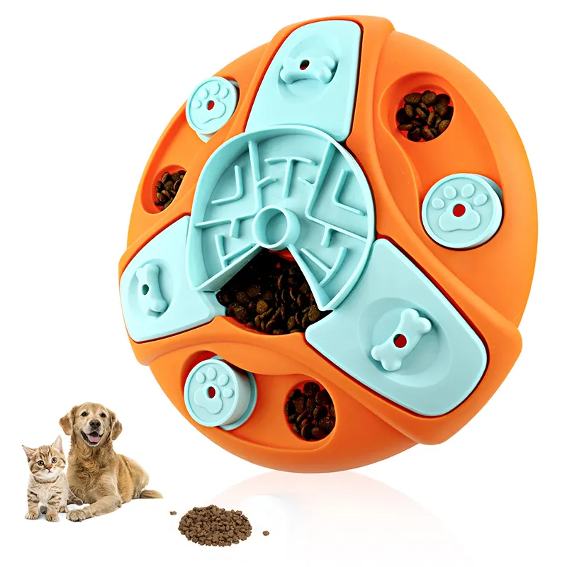2023ホット販売インタラクティブIQトレーニングトリートスローフード強化ペット犬パズル給餌おもちゃ