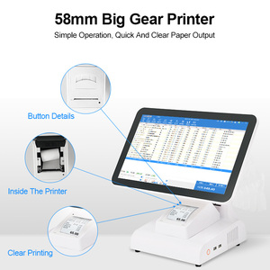 Mesin kasir produsen sistem Pos penghitung toko restoran OEM sampai mesin dengan satu layar - Product Image 2