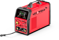 Soldadora LETSWELD Syn MIG/MAG/MMA/ARC, 13 kg, 140-220 A, 110/220 V, Pantalla LCD, 5 en 1, Nueva, 7.7 kVA