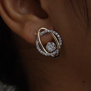 Pendientes de Diamantes Cultivados en Laboratorio de Diseño para Mujer, Plata, Oro de 10K, Oro de 14K, Oro de 18K, Joyería de Regalo Premium - Product Image 4