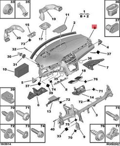 Convient pour l'assemblage de la console centrale de la <span class=keywords><strong>Peugeot</strong></span> <span class=keywords><strong>508</strong></span> - Product Image 6