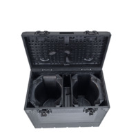 Estuche de vuelo de Color personalizado de plástico de espuma EVA de alta calidad para luz Led Par Estuche de vuelo personalizado impermeable Estuche de vuelo de DJ extraíble