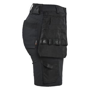 BLAKLADER - 712416459900C32 Pantalones cortos artesanos para mujer 4 vías stretch Black - EAN 7330509922637 PANTALONES DE TRABAJO PANTALONES CORTOS DE TRABAJO - Product Image 4