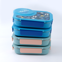 Boîte à lunch isotherme en acier inoxydable 304 sans BPA, 3 compartiments, écologique, moderne/mignonne, anti-fuite, pour l'école primaire