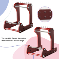 Machine à tisser les perles en bois réglable Hobbyworker avec outils, machine à tisser les perles professionnelle pour la fabrication de bracelets, colliers et bijoux DIY