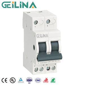 Thời tiết cao sức đề kháng nhựa 2P 63A AC ngắt mạch 400V -5 ℃ ~ + 40 ℃ nhựa MCB isolator cô lập bảng chuyển đổi - Product Image 1