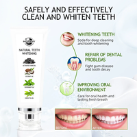 Dentifrice en Mousse Blanchissant Naturel Végétalien Riche en Minéraux au Charbon Actif et aux Herbes, Sans Fluorure, en Gros