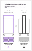 KaMaiEr 2026 Nouveau modèle de valise PC 507 unisexe 20-26 pouces, compatible cabine, multifonction, 4 roues, serrure TSA, grande capacité