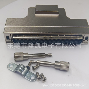 Conector SCSI hueco de 100 pines macho con carcasa de aleación de zinc soldada con cables y tornillos de montaje para almacenamiento de servidores y control industrial - Product Image 2