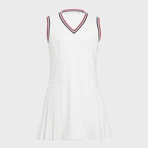Vestido de Tenis de Una Pieza de Alta Calidad para Mujer, Ropa de Entrenamiento, Nuevo Modelo Blanco de Primavera para Gimnasio y Tenis - Product Image 6