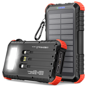 <span class=keywords><strong>2025</strong></span> Hot Bán 20000mAh di động ngoài trời năng lượng mặt trời ngân hàng điện không thấm nước không dây sạc Micro USB LED Đèn pin pin bên ngoài pin - Product Image 2