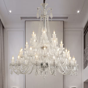 Tendance suspension escalier salon villa luxe branche d'arbre grand lustre lampe en cristal - Product Image 1