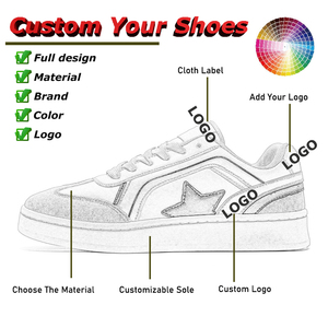 Zapatos de diseño con logotipo personalizado, monopatín Retro para hombre, zapatos informales de gamuza de cuero genuino para mujer, zapatos de moda totalmente personalizables - Product Image 2
