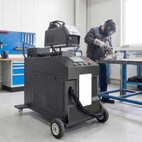 Machine de soudage laser à fibre portative 4-en-1 de 1500W, 2000W, 3000W, vente directe usine, soudeuse laser pour métaux