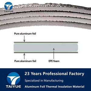 オーダーメイド工場出荷 反射型アルミ箔 EPEフォーム 断熱材 ロール ラジエントバリア 屋根用断熱ブランケット 建築向け - Product Image 2