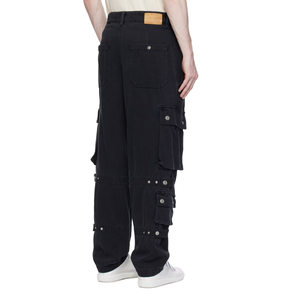 Chemises de travail taille haute pour hommes Pantalons cargo d'été en peau de serpent pour la sécurité en toile Pantalons cargo déchirés - Product Image 3