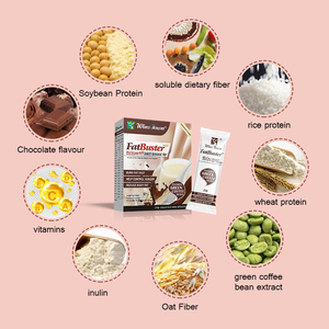 Augmenter la satiété Boisson au thé au lait au chocolat Formule naturelle à base de plantes Substitut de <span class=keywords><strong>repas</strong></span> pour brûler les graisses en poudre - Product Image 6