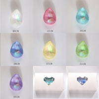 Strass en verre cristal taillé en poire Xilion multi-facettes K9 pour accessoires vestimentaires, série JM Aurora Moka