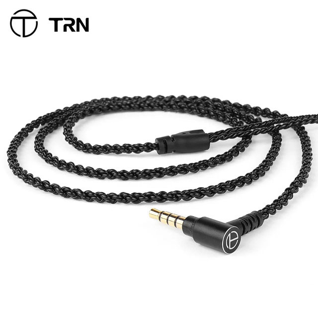TRN A1 High-Quality HIFI Earphone Cable 2Pin 0.75MM 0.78MM Connector Use for KZ Headsets TRN V20/MT4 V80 V30 MT1 MT1 MAX