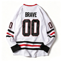 Uniformes de Hockey sobre Hielo Personalizados de Alta Calidad con Nombre de Equipo y Jugador, Bordados, para Adultos, MOQ Bajo, Hechos en China