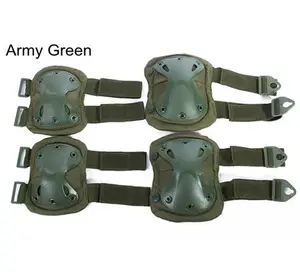 绿色新战术膝盖和肘部保护支撑垫下雪滑雪护膝