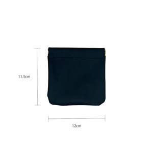 Mini bolsa de cosméticos para lápiz labial, estuche de almacenamiento portátil de viaje de 9x9cm para mujer, organizador de maquillaje con cierre de resorte - Product Image 4