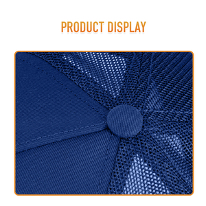 قبعات سناب باك كلاسيكية مريحة عالية الجودة بالجملة، قبعات ذات حافة منحنية بخمسة ألواح، قبعات شبكية قابلة للتنفس - Product Image 4