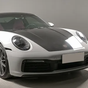 Для Porsche 911 992 2019-сухое покрытие двигателя из углеродного волокна крышка крышки машины замена