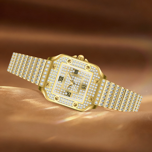 Relojes de Lujo a Bajo Precio con Diamantes de Imitación y Zafiro, Esfera Grande, Reloj de Cuarzo Premium para Mujer, Reloj de Moissanita para Hombre - Product Image 2