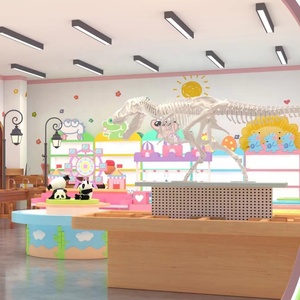 Espace de loisirs créatifs pour enfants, équipement de terrain de jeu intérieur avec rue simulée, construction artisanale et jeu de rôle pour centre commercial - Product Image 4