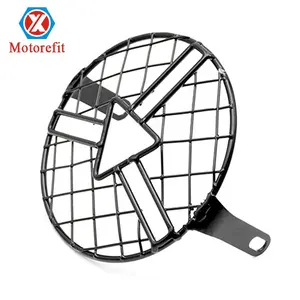 Motorefit For CB400SS EN GN CG 125 250 Universal 6.5 "Motorcycle Front Headlight Mesh Grill Cover Mask Protector Guard