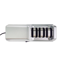 Affûteur de couteaux électrique motorisé avec revêtement diamanté 360 #   & 600 #   Graine abrasive 2800 tr/min pour usage domestique et en cuisine
