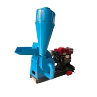 Nouveau broyeur à marteaux automatique haute capacité à économie d'énergie avec moteur pour le broyage des épis de maïs, des tiges, de la paille de riz, des copeaux de bois et de la biomasse