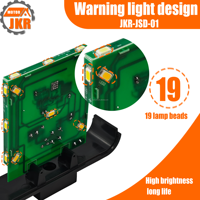 Alarme de sécurité universelle à lumière orange, design moderne pour porte de patio extérieure - AC/DC 12V 265V large plage de tension, fixation facile par vis