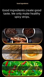 Các Nhà Sản Xuất Bán Buôn Truyền Thống Trung Quốc Thực Phẩm Hot Handmade Cay Khác Nhau Latiao Gluten Hạt Dải Cay Giải Trí Snack - Product Image 6