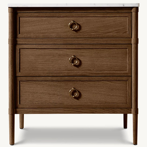 Bàn cạnh giường ngủ bằng gỗ nguyên khối cổ điển đơn giản, Tủ phong cách đồng quê sang trọng nhẹ nhàng, Tủ đựng đồ hiện đại và Tủ đựng đồ - Product Image 6