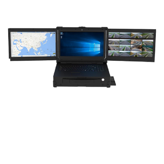 17.3'' LED Multi-screen Industrial Portable Computer Rugged Laptop Aluminum-Magnesium Alloy Chassis Intel Xeon E5-2609V3 Stock