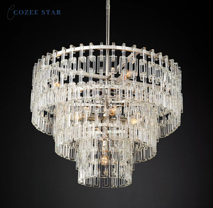 Lámparas colgantes LED modernas Marignan Chandelier Crystal Lustre para sala de estar, comedor o Isla de cocina, Material metálico - Product Image 6