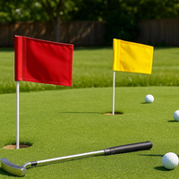 Drapeau de golf en nylon avec logo personnalisé, drapeau de trou de golf imperméable, broderie personnalisée, drapeaux de golf pour l'extérieur