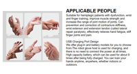 Gant robot rechargeable pour patient ayant subi un AVC avec réglage de la vitesse et de la force Gants d'entraînement de rééducation avec chauffage