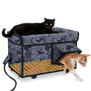 Großhandel Hot Sale Faltbarer Katzen käfig Grenz überschreitende Außen heizung Isolierung Katzen haus Haustier Zaun Zelt für Winter geburt - Product Image 1