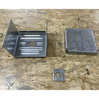 AromaNano 10 PCS 6x6 Base d'ancrage pour poteau de terrasse en béton, support triangulaire en acier réglable, triple galvanisation au zinc